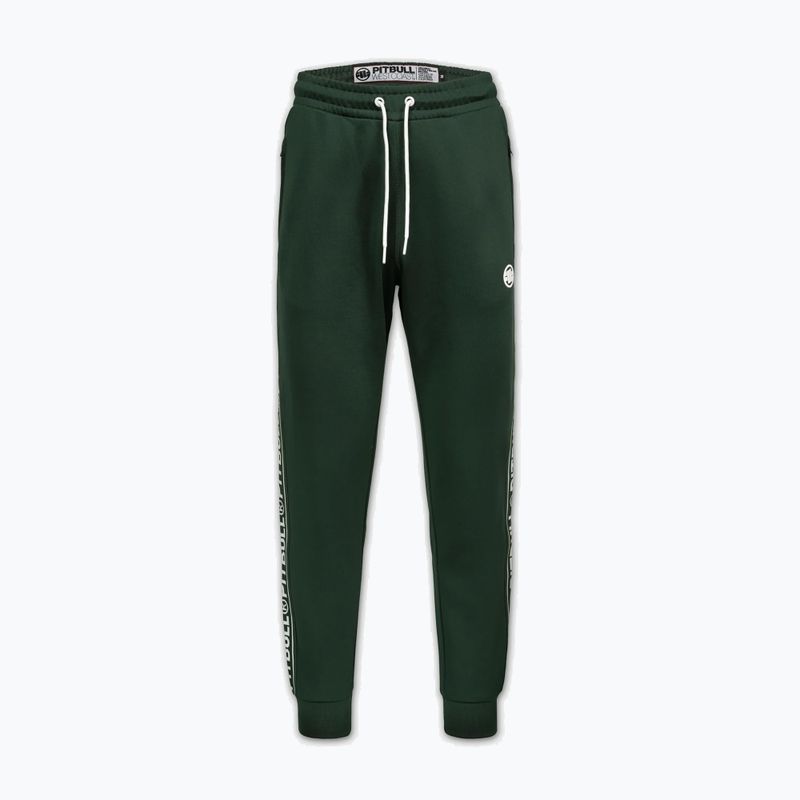 Pánské tepláky Pitbull Trackpants Tape Logo Terry Group bottle green 6