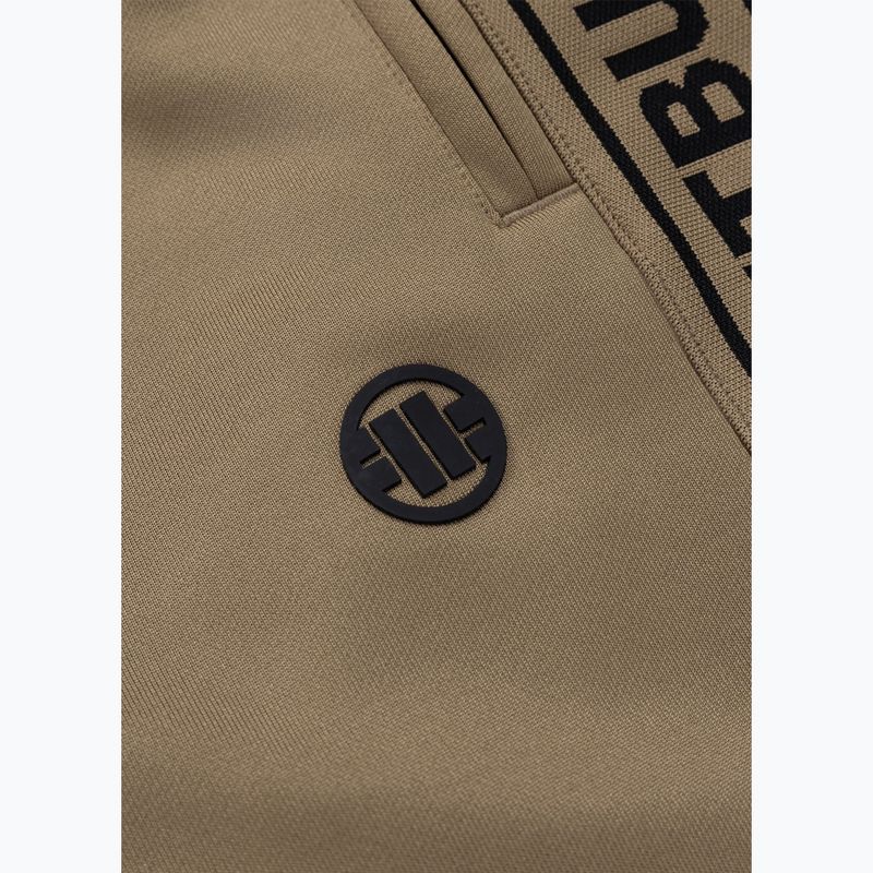 Pánské tepláky Pitbull Trackpants Tape Logo Terry Group coyote brown 5