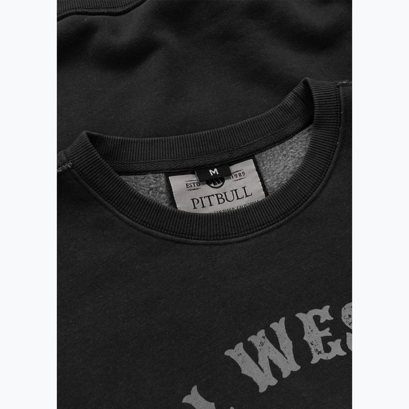 Pánská mikina Pitbull Strenght & Respect Crewneck washed dark graphite 7