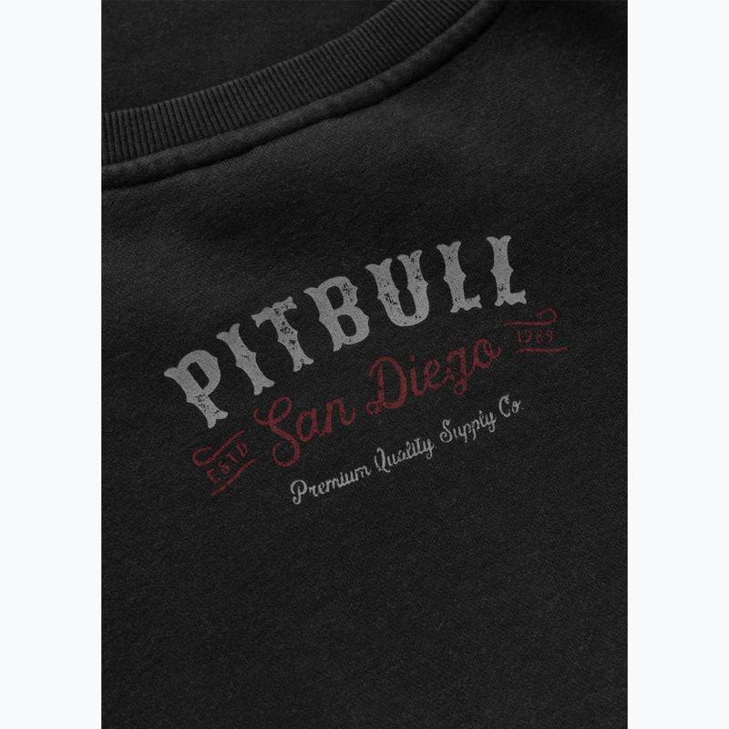 Pánská mikina Pitbull Strenght & Respect Crewneck washed dark graphite 11