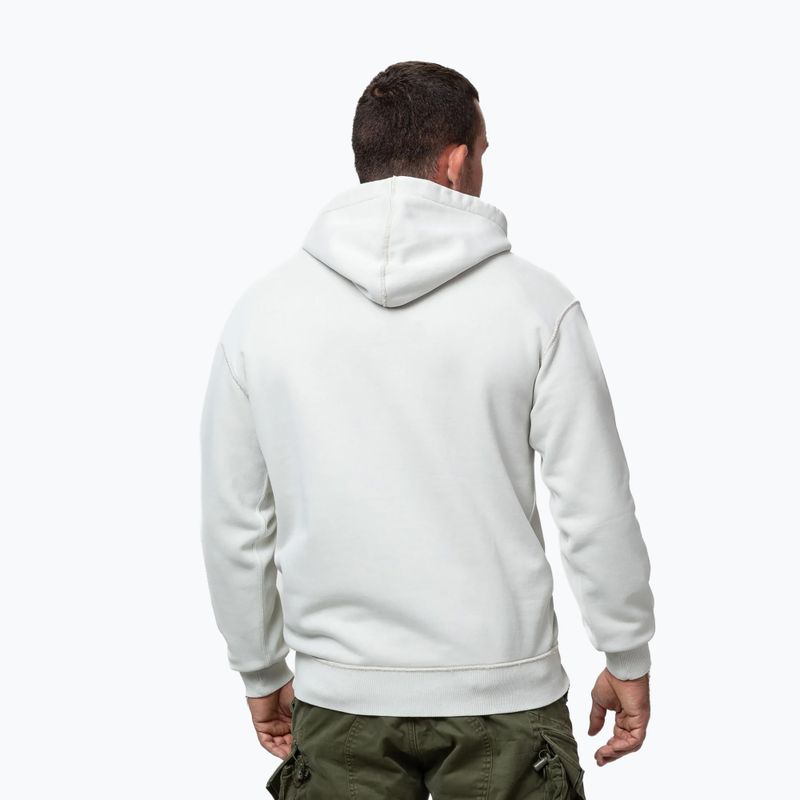 Pánská mikina Pitbull Orlando Hooded white stone 3
