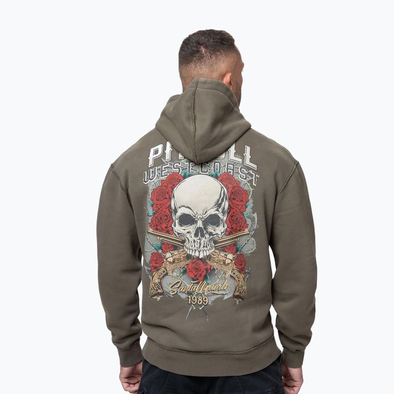 Pánská mikina Pitbull Santa Muerte Hooded major olive 2