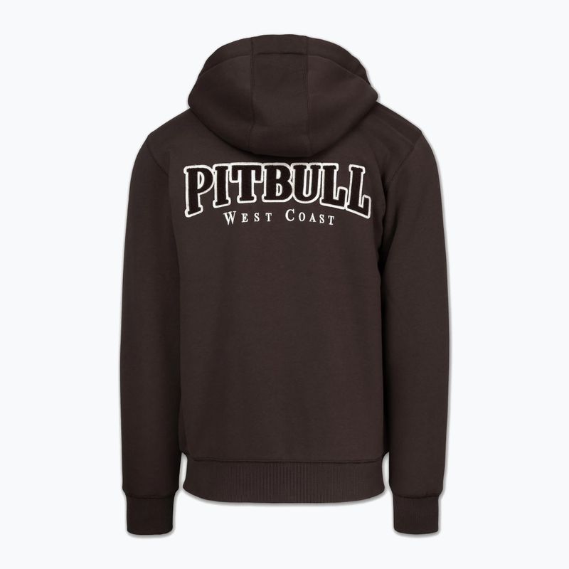 Pánská mikina Pitbull Ruffin Detroit Hooded Zip dark chocolate 6