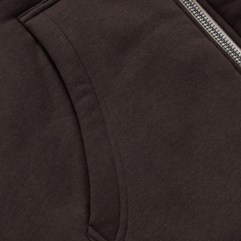 Pánská mikina Pitbull Ruffin Detroit Hooded Zip dark chocolate 11