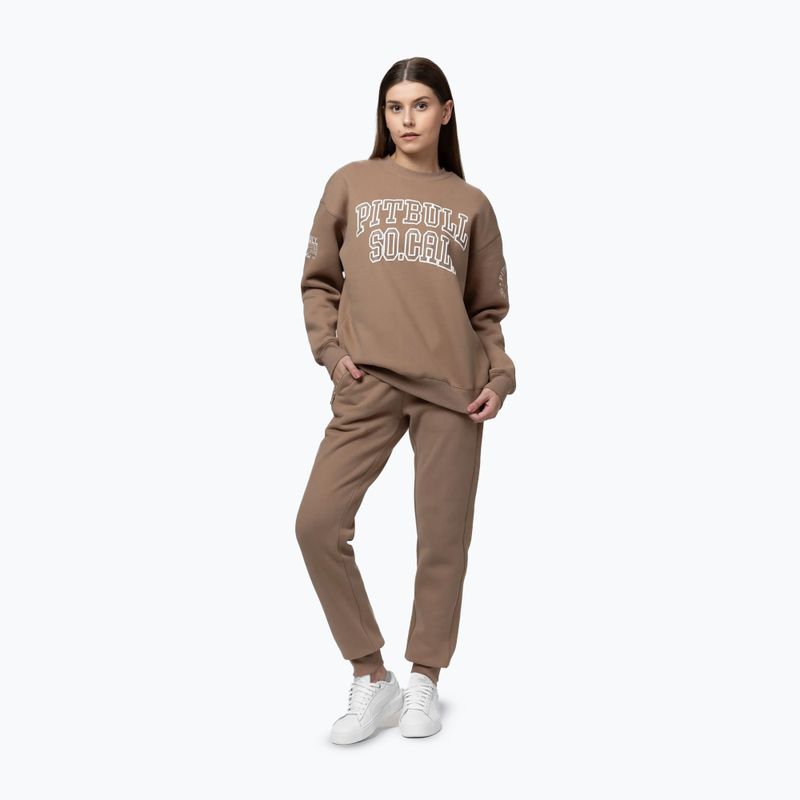 Dámská mikina Pitbull Crewneck Fiora chocolate mousse 2