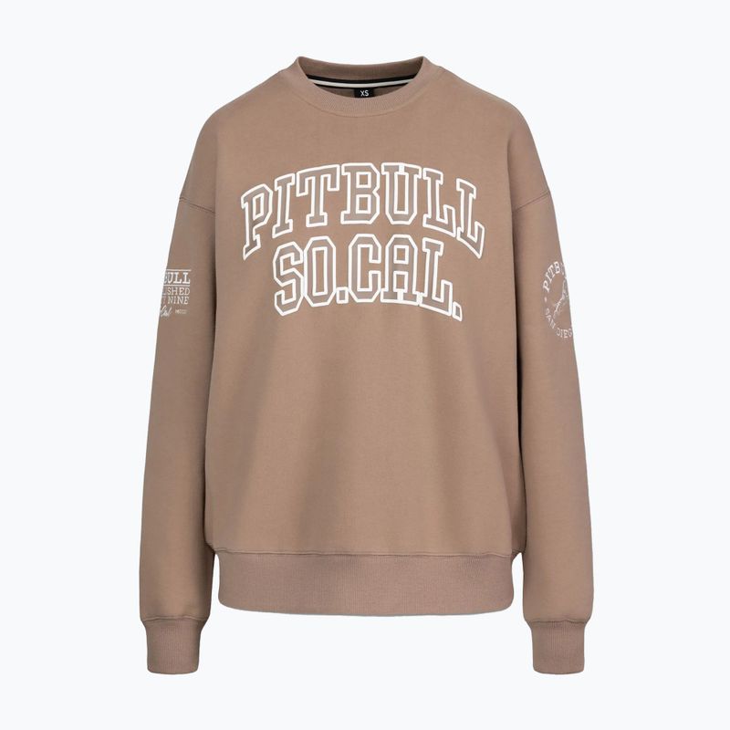 Dámská mikina Pitbull Crewneck Fiora chocolate mousse 4