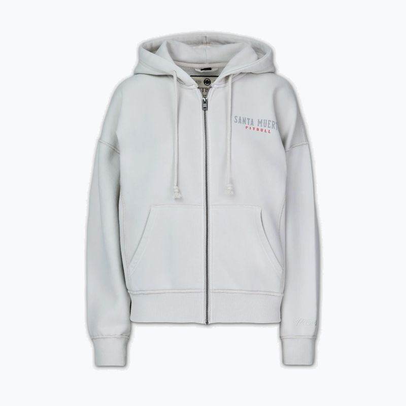 Dámská mikina Pitbull Santa Muerte Hooded Zip white stone 8
