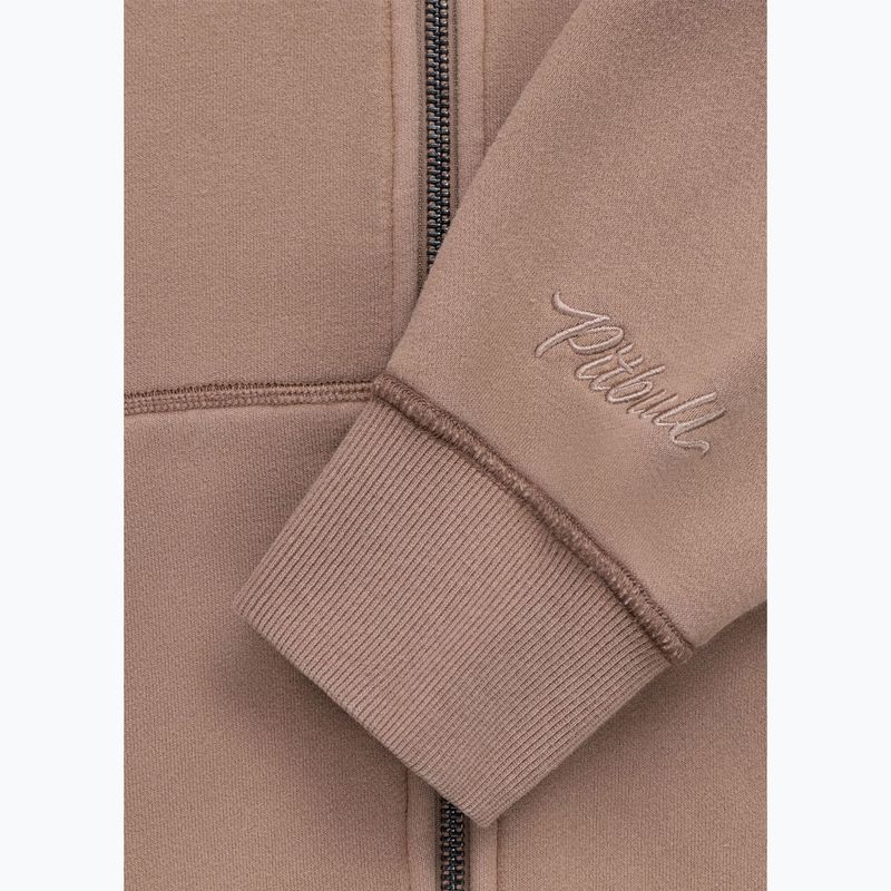 Dámská mikina Pitbull Skull Surf Hooded Zip chocolate mousse 12