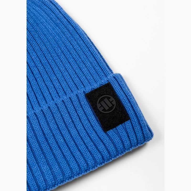 Zimní čepice Pitbull Beanie Velcro Logo royal blue 2