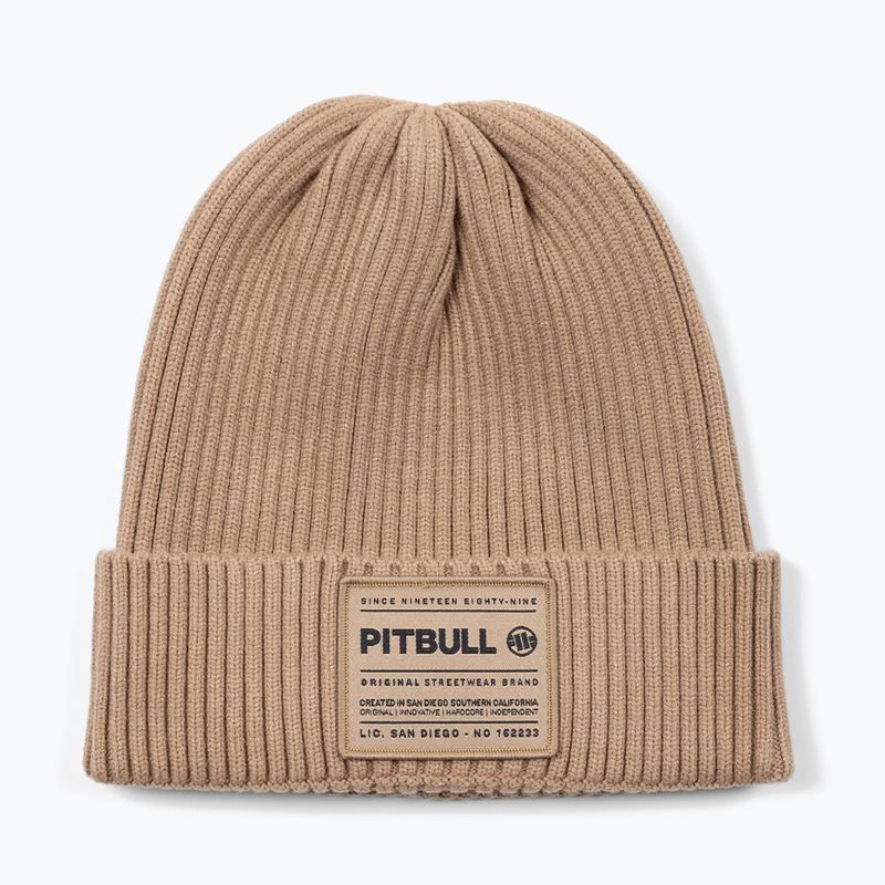 Zimní čepice Pitbull Beanie Dock sand