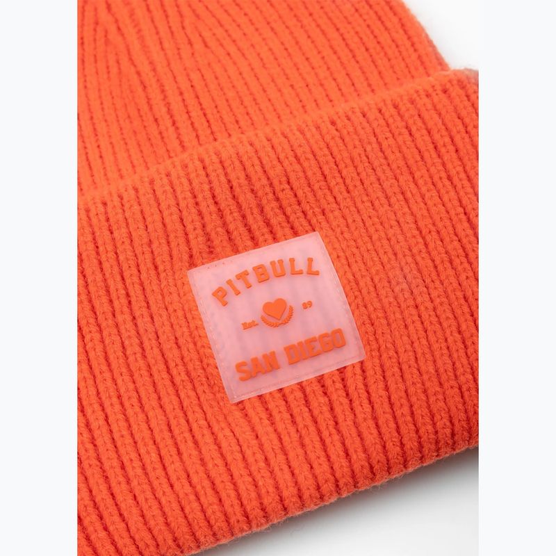 Zimní kulich Pitbull Beanie Love PB fluorescent orange 2