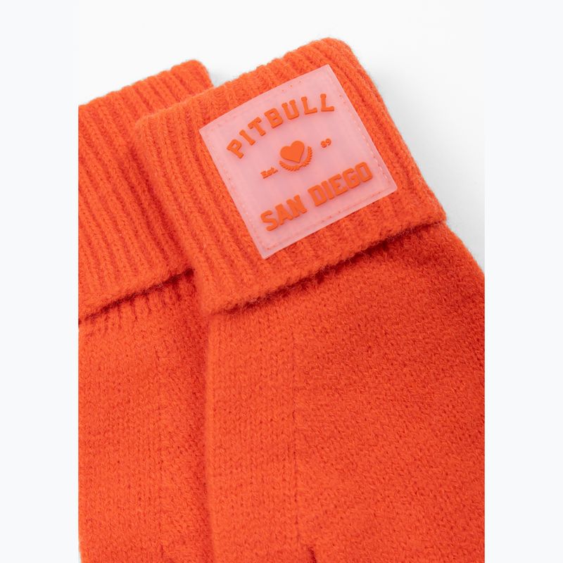 Rukavice Pitbull Love PB fluorescent orange 2