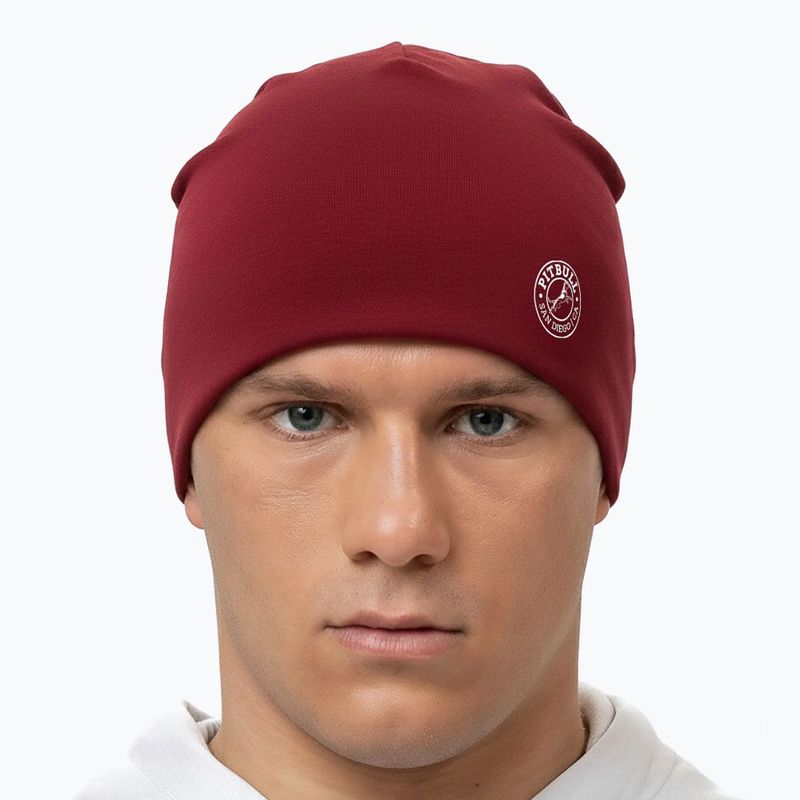 Zimní čepice Pitbull San Diego Ca Beanie burgundy 3