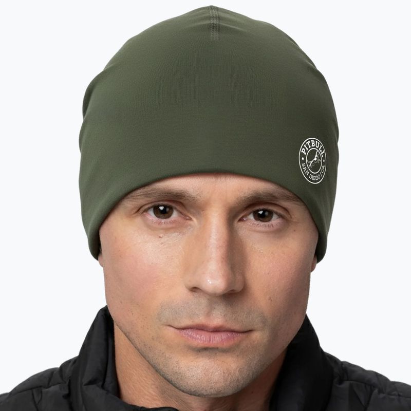Zimní čepice Pitbull San Diego Ca Beanie olive 3