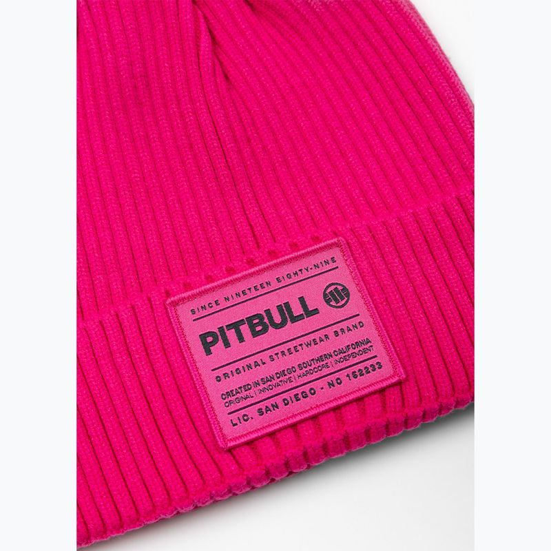 Zimní čepice Pitbull Beanie Dock candy pink 2