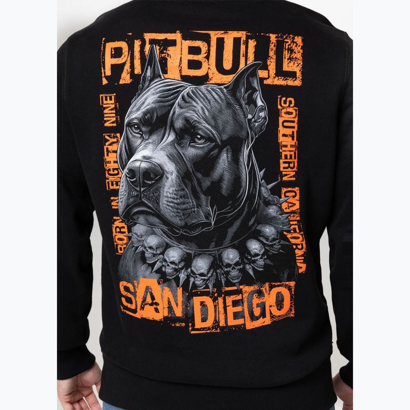 Pánská mikina Pitbull Blacky Hooded black 3