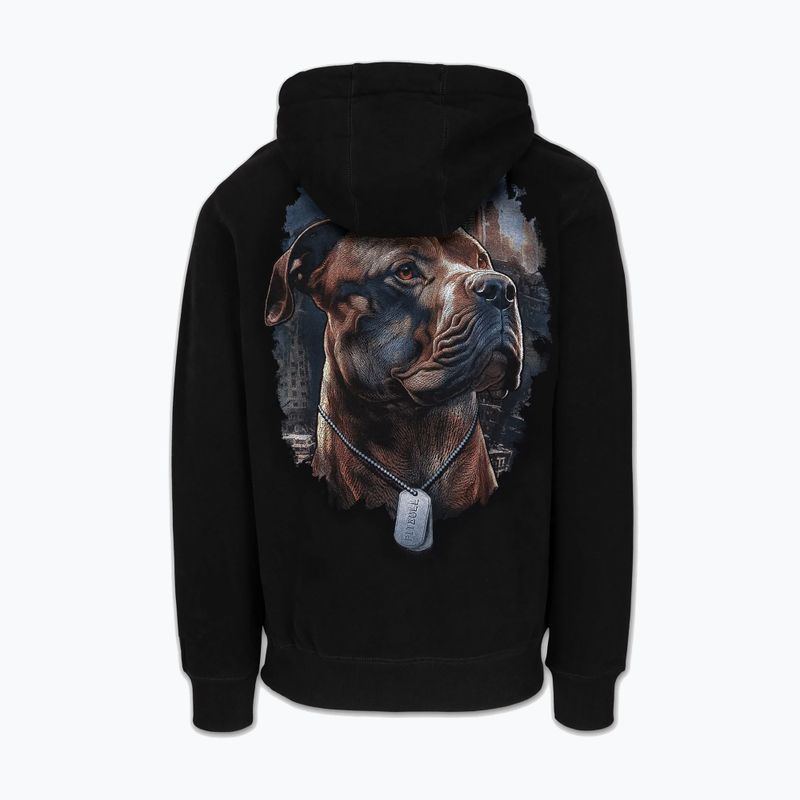 Pánská mikina Pitbull Hero Hooded black 2