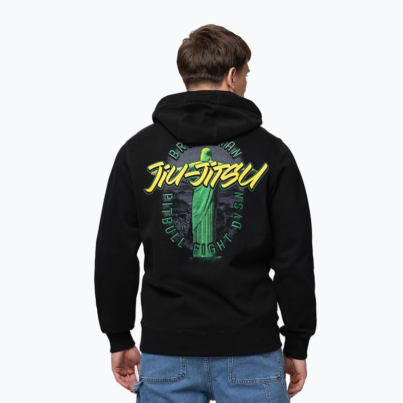 Pánská mikina Pitbull Bjj Fight Dvsn Hooded black 3