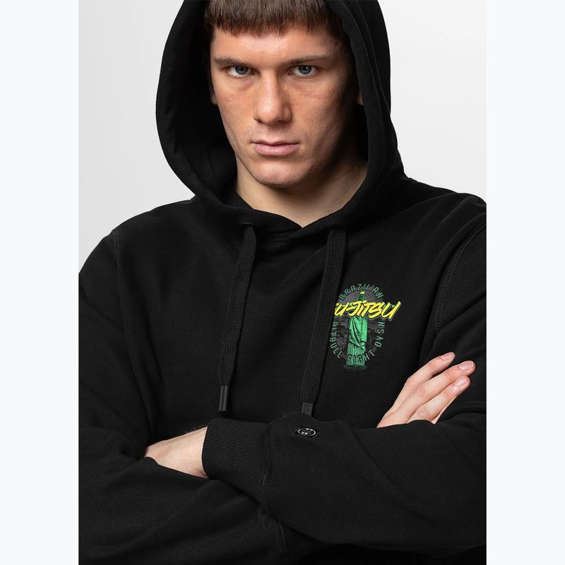 Pánská mikina Pitbull Bjj Fight Dvsn Hooded black 4