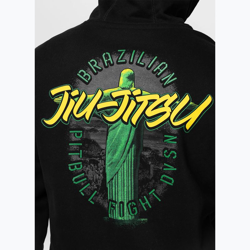 Pánská mikina Pitbull Bjj Fight Dvsn Hooded black 5
