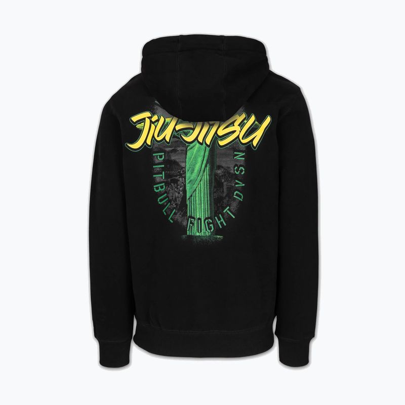 Pánská mikina Pitbull Bjj Fight Dvsn Hooded black 2