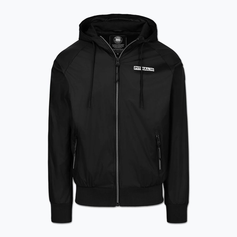Pánská bunda Pitbull Athletic Logo Nylon Hooded black 5