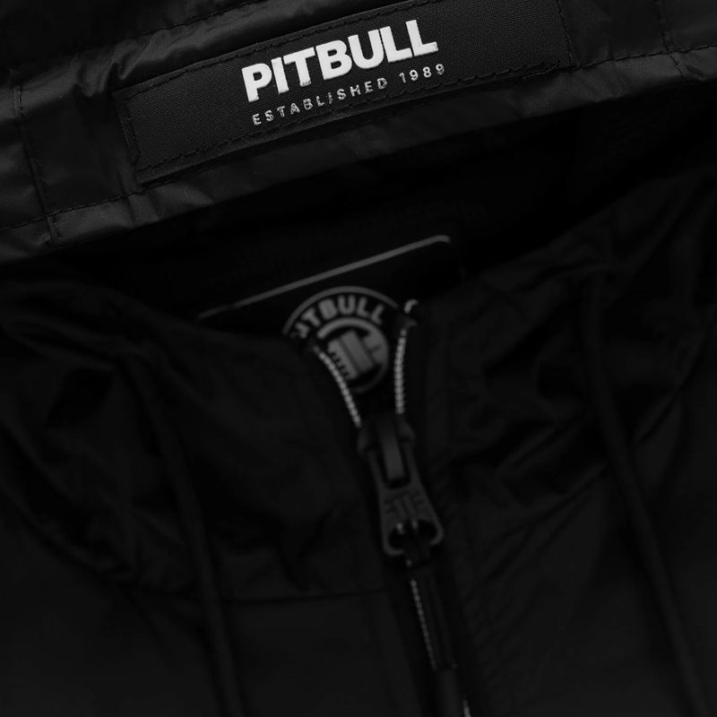Pánská bunda Pitbull Athletic Logo Nylon Hooded black 9
