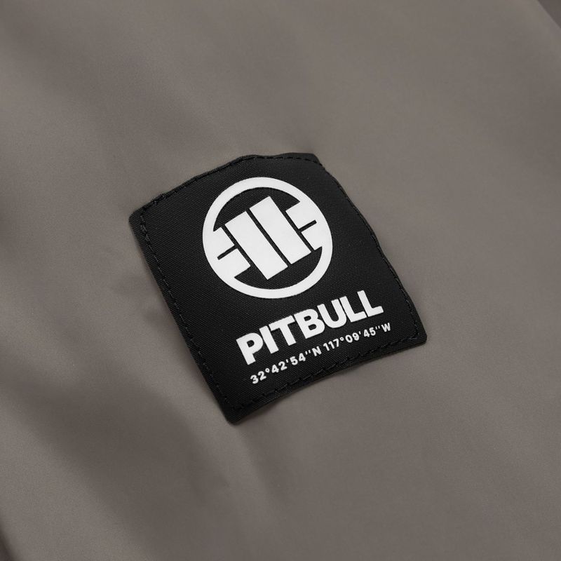 Pánská bunda Pitbull Athletic Logo Nylon Hooded taupe 10
