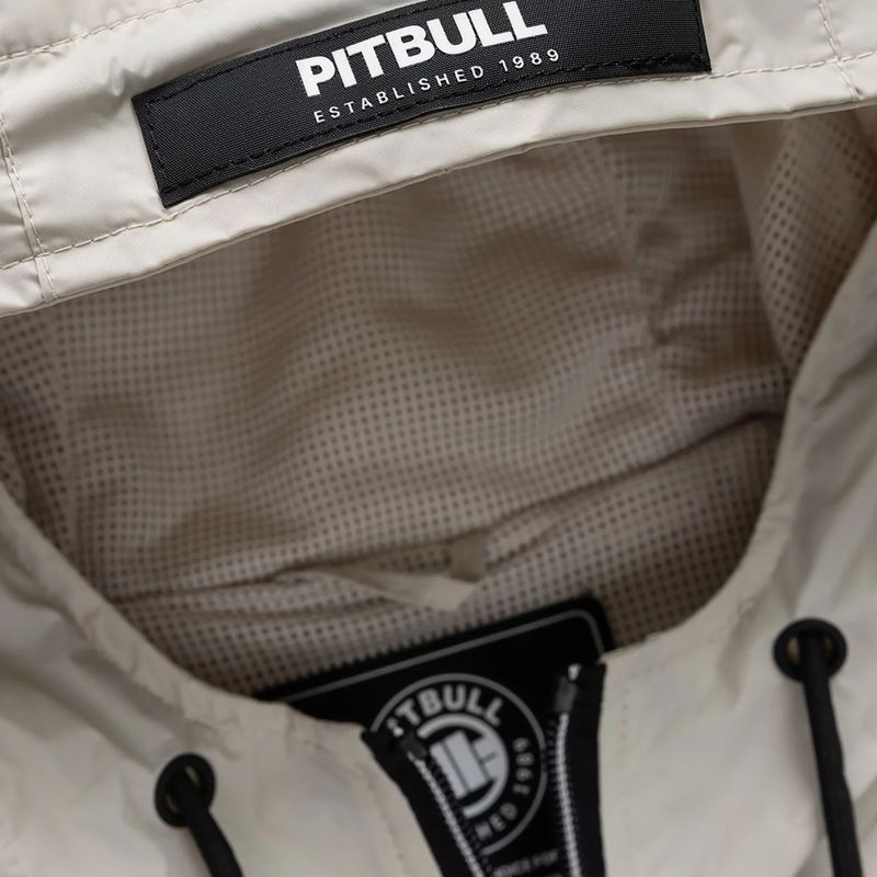 Pánská bunda Pitbull Athletic Logo Nylon Hooded light sand 8