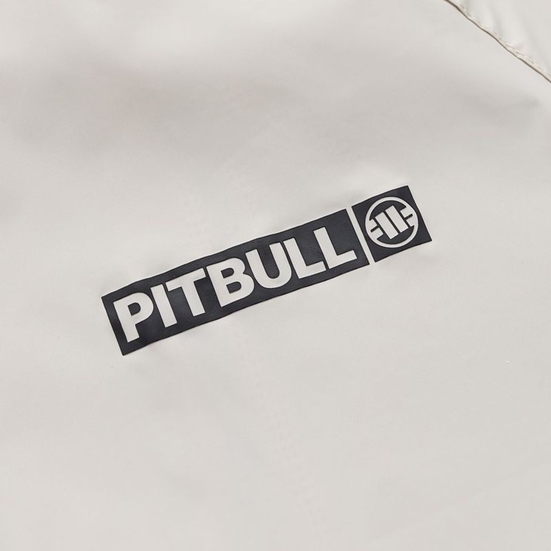 Pánská bunda Pitbull Athletic Logo Nylon Hooded light sand 9