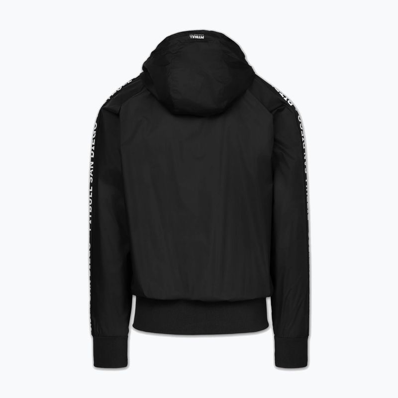 Pánská bunda Pitbull Athletic Tape Nylon Hooded black 4