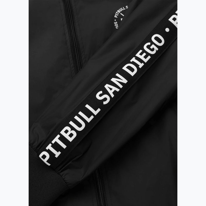 Pánská bunda Pitbull Athletic Tape Nylon Hooded black 7