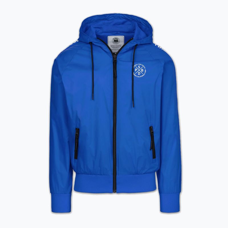 Pánská bunda Pitbull Athletic Tape Nylon Hooded electric blue 5