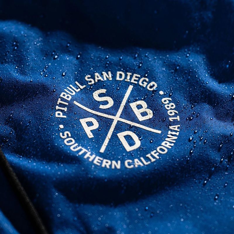 Pánská bunda Pitbull Athletic Tape Nylon Hooded electric blue 7