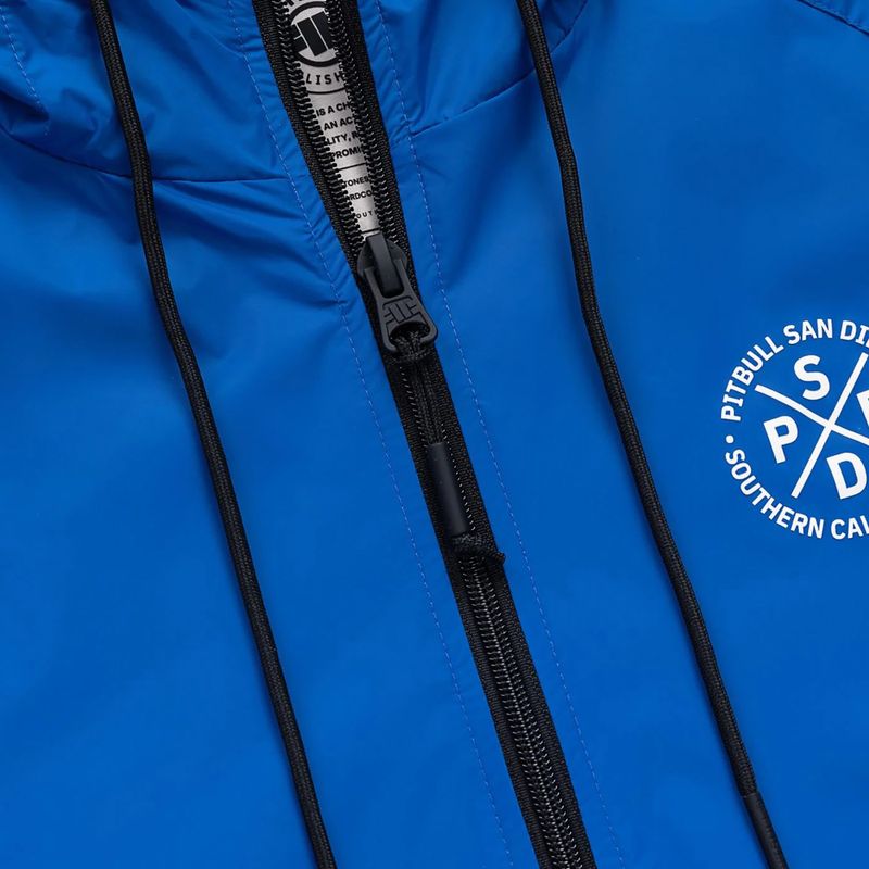 Pánská bunda Pitbull Athletic Tape Nylon Hooded electric blue 8
