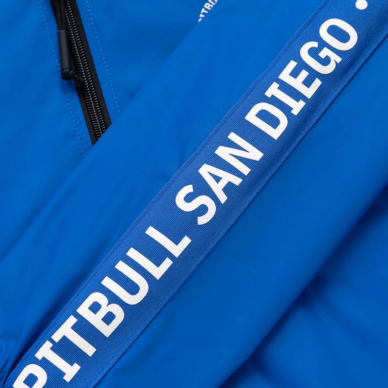 Pánská bunda Pitbull Athletic Tape Nylon Hooded electric blue 12