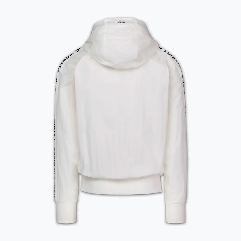 Pánská bunda Pitbull Athletic Tape Nylon Hooded off white 5