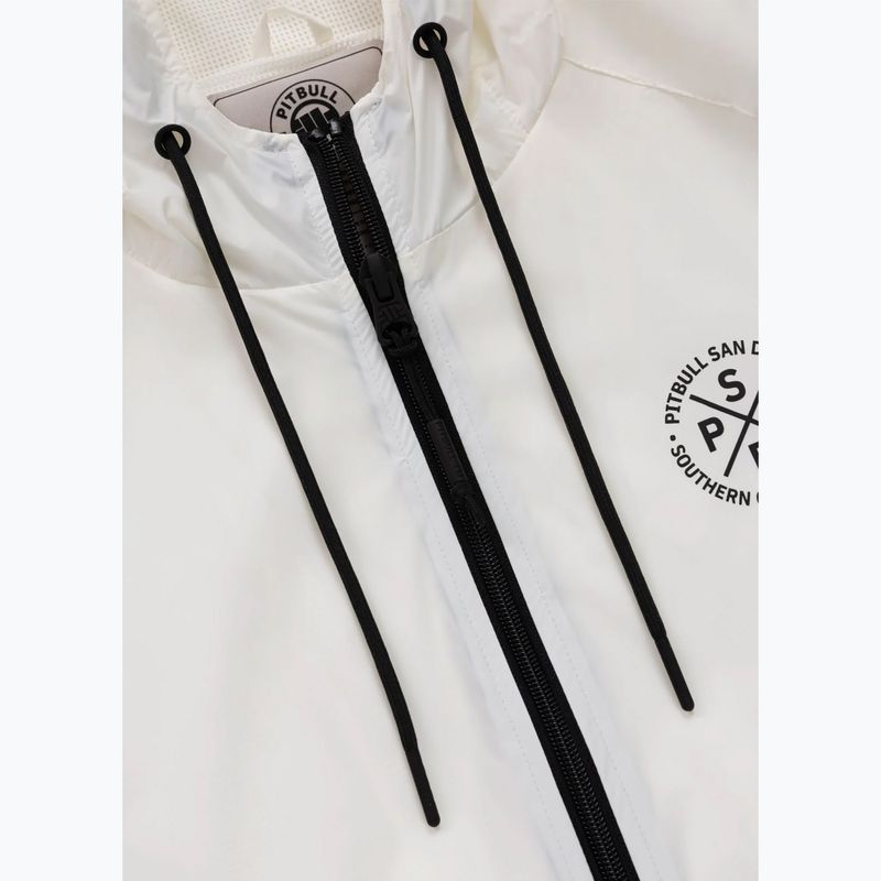 Pánská bunda Pitbull Athletic Tape Nylon Hooded off white 6