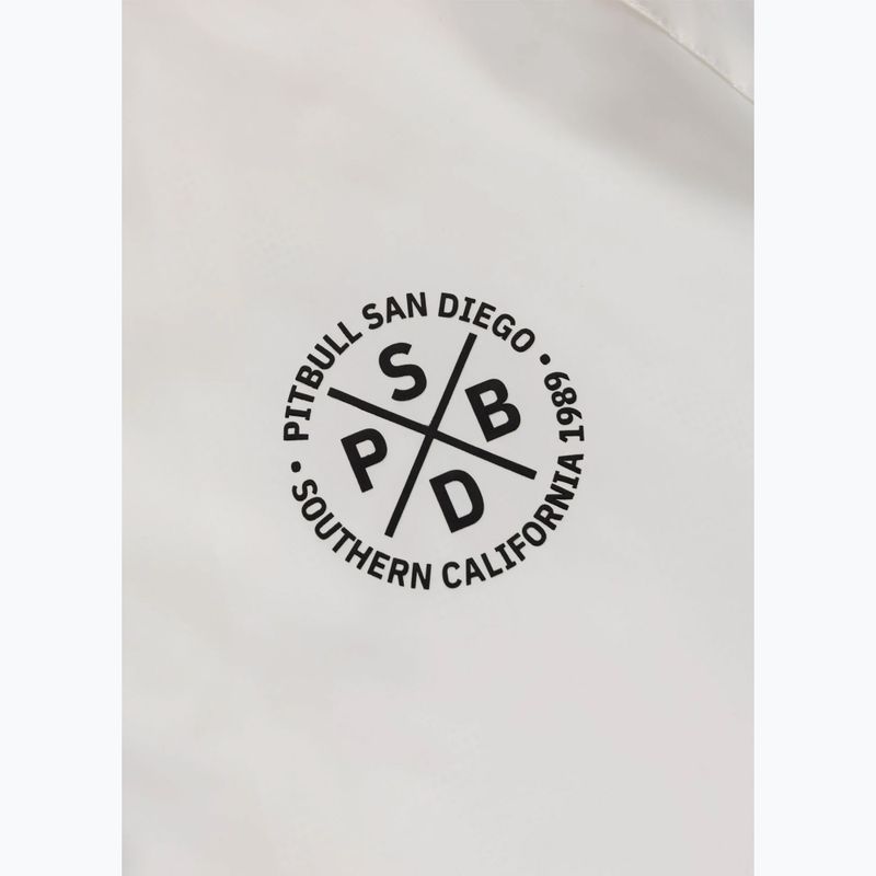 Pánská bunda Pitbull Athletic Tape Nylon Hooded off white 8