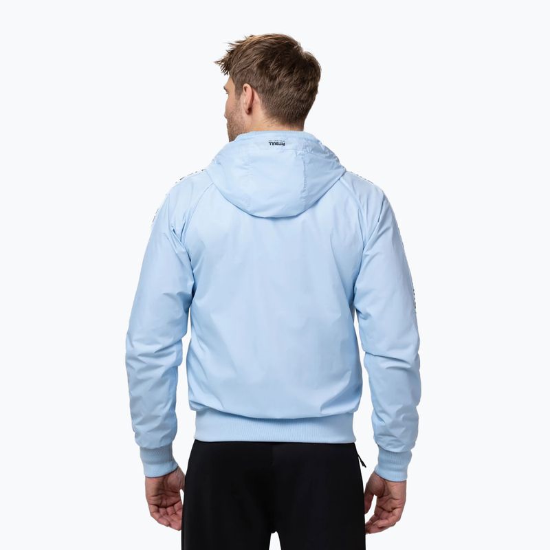 Pánská bunda Pitbull Athletic Tape Nylon Hooded light blue 3
