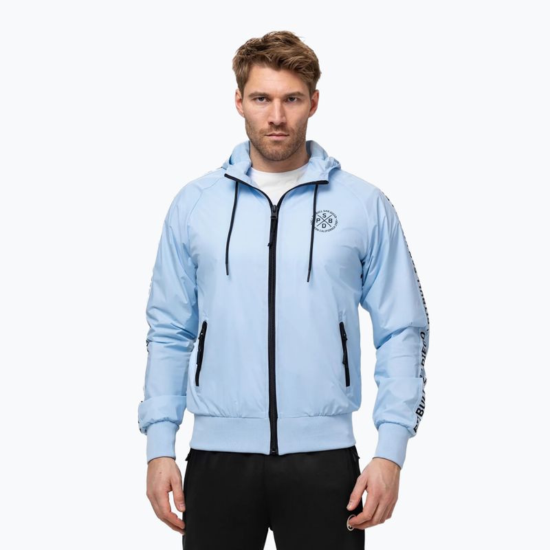 Pánská bunda Pitbull Athletic Tape Nylon Hooded light blue 4