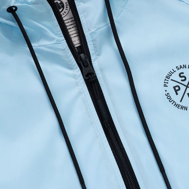 Pánská bunda Pitbull Athletic Tape Nylon Hooded light blue 7