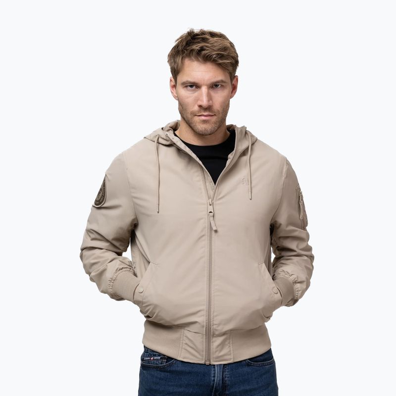 Pánská bunda Pitbull Hooper Hooded sand 4