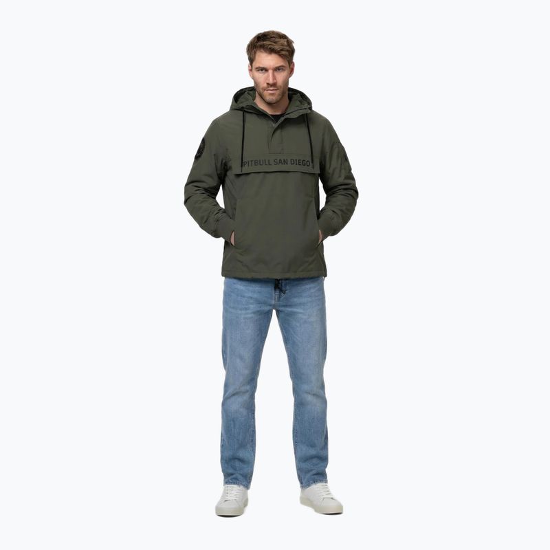 Pánská bunda Pitbull Meandro Kangaroo dark olive 2