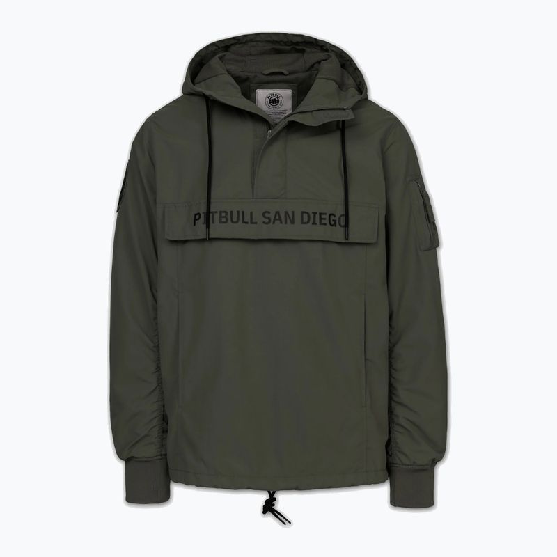 Pánská bunda Pitbull Meandro Kangaroo dark olive 3