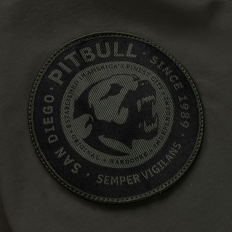 Pánská bunda Pitbull Meandro Kangaroo dark olive 10