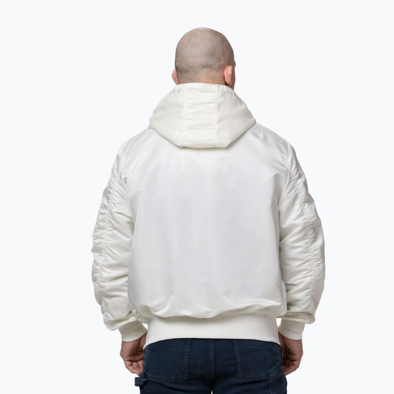 Pánská bunda Pitbull Aero Flight Hooded off white 3