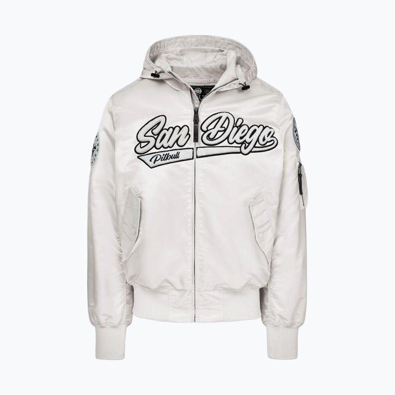 Pánská bunda Pitbull Aero Flight Hooded off white 5