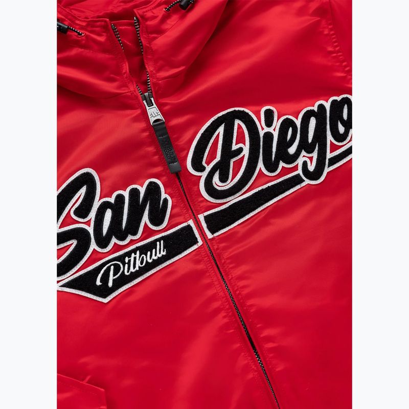 Pánská bunda Pitbull Aero Flight Hooded fluo/red 7