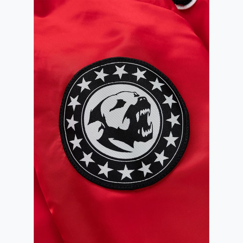 Pánská bunda Pitbull Aero Flight Hooded fluo/red 9